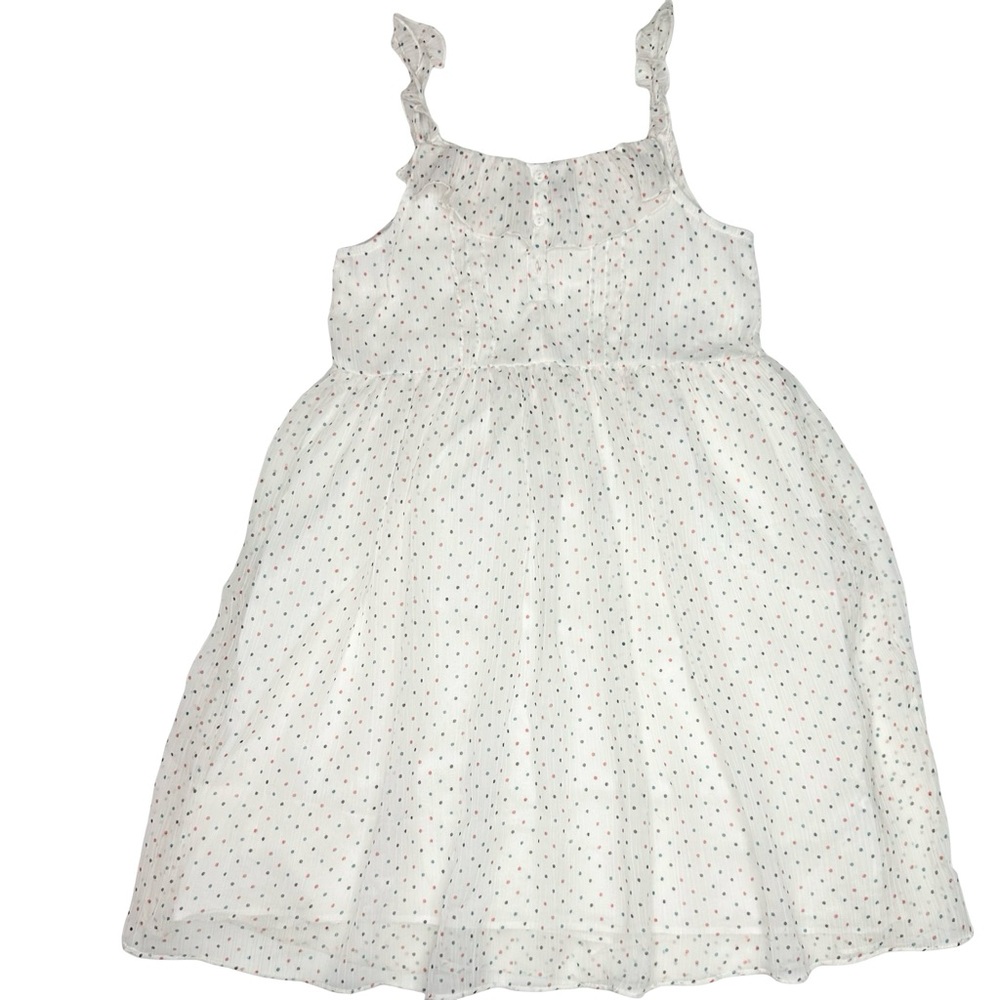 Zara Sheer Polka Dot Overlay Dress